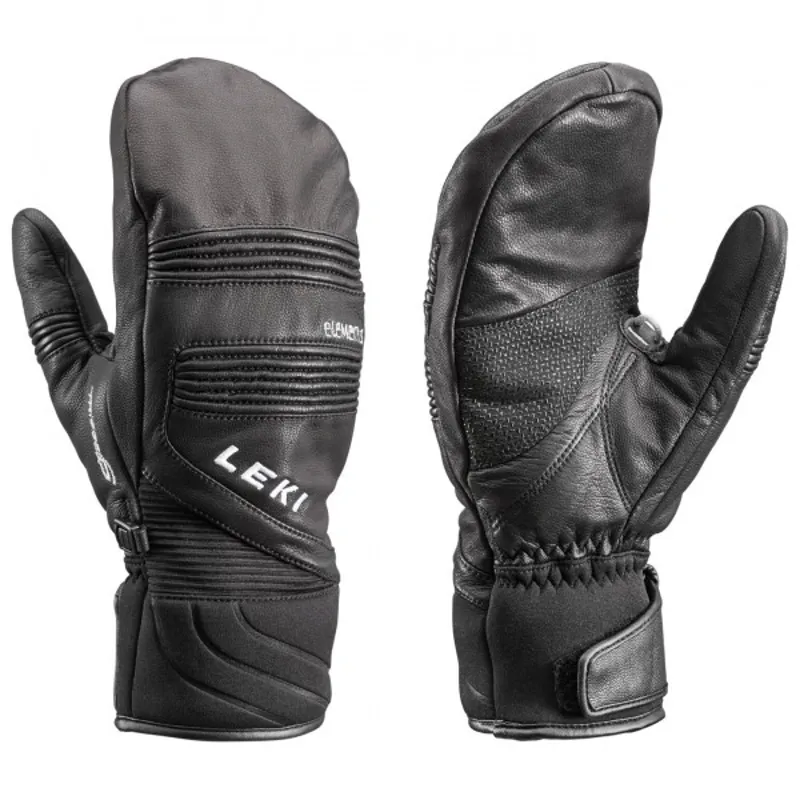 leather ski mittens mens