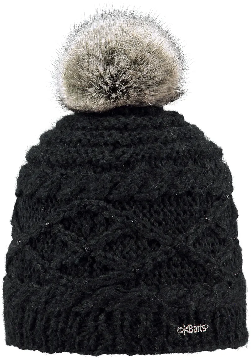 Barts Claire Girls Kids Pompom Beanie Black