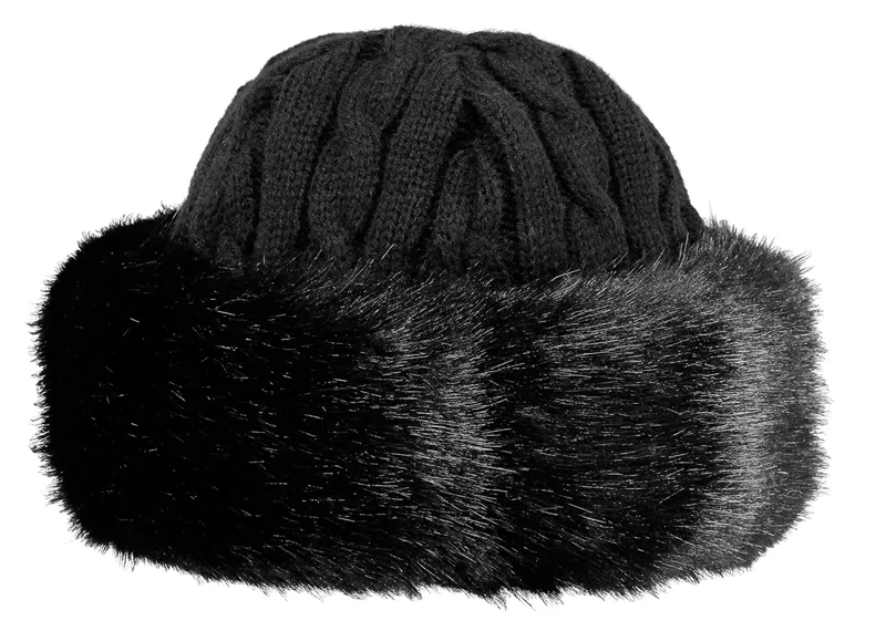 fur trimmed hats ladies