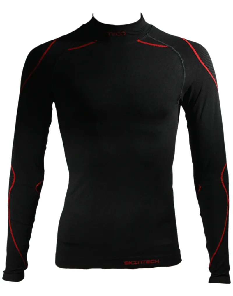Mico 1840 SkinTech Mens Thermal Top Black