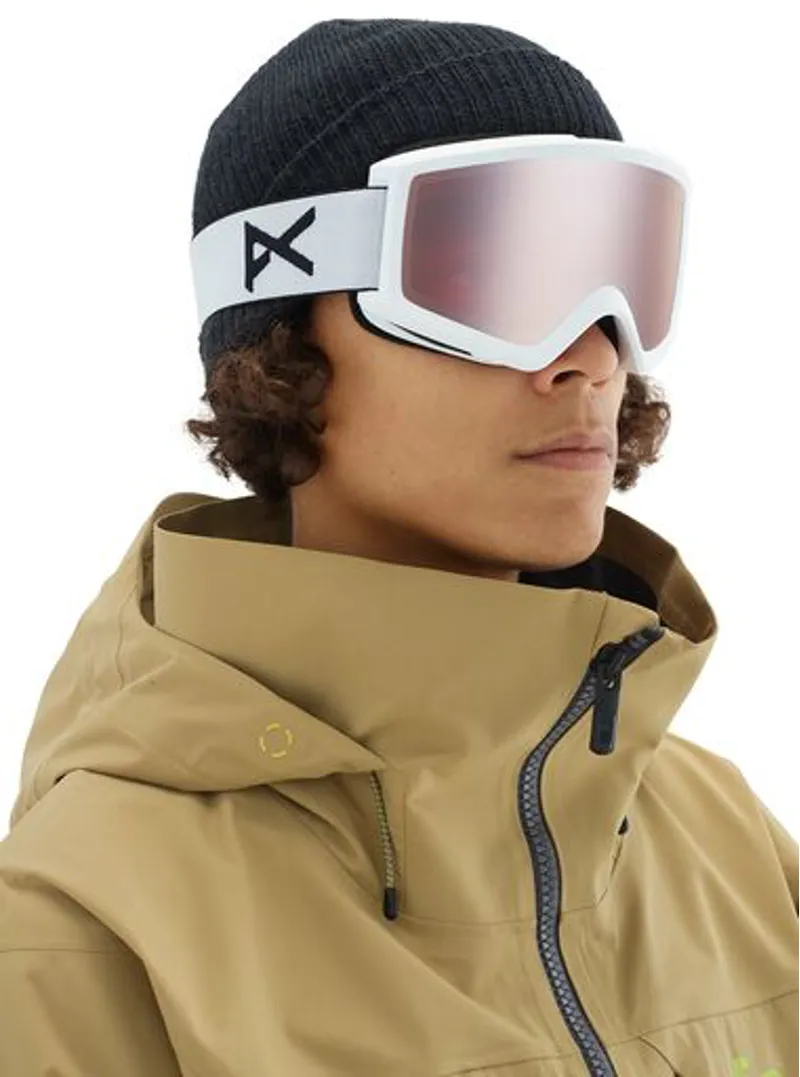 Anon Helix 2.0 Ski Goggles 2020 White / Sonar Silver / Amber Lenses