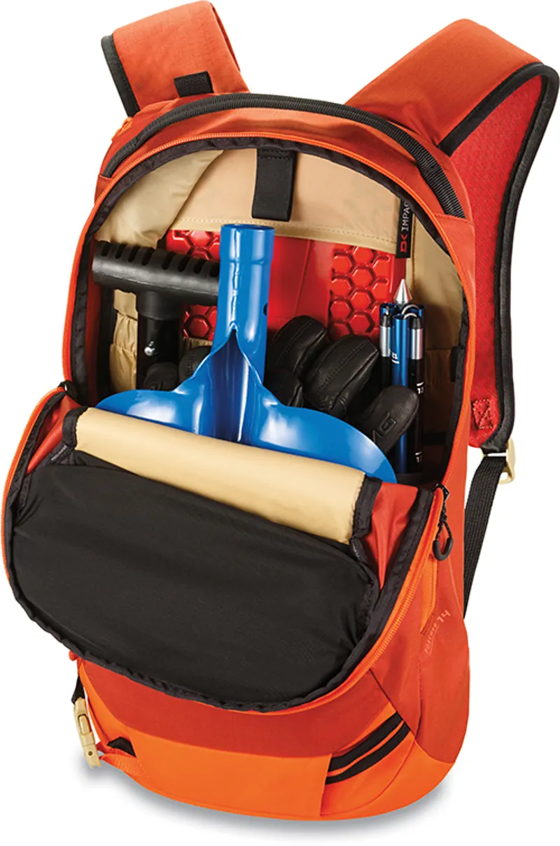 Dakine Poacher 14L Backpack Touring Avalanche Pack Inferno