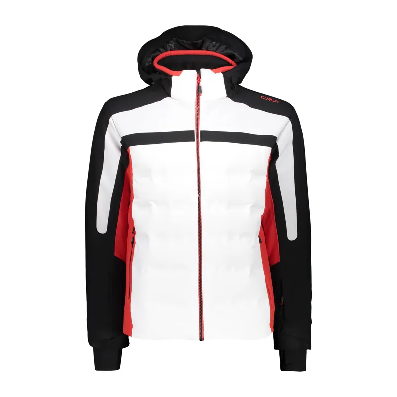 CMP Jett Mens Ski Jacket 2020 White / Black / Red