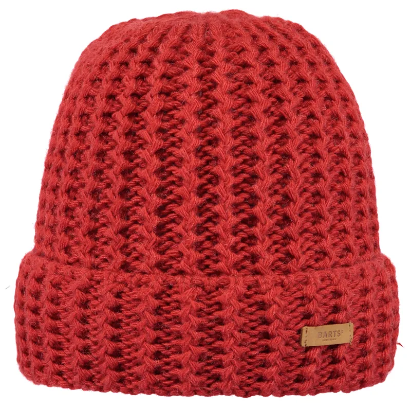 ladies red beanie hat