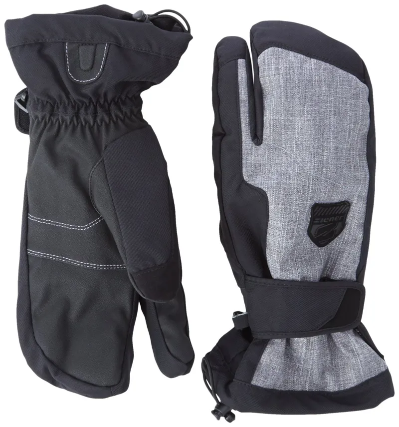 Ziener Salmo Lobster Mens Ski Gloves Grey