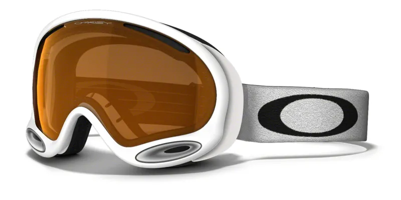 Oakley A Frame 2.0 Ski Goggles White Persimmon
