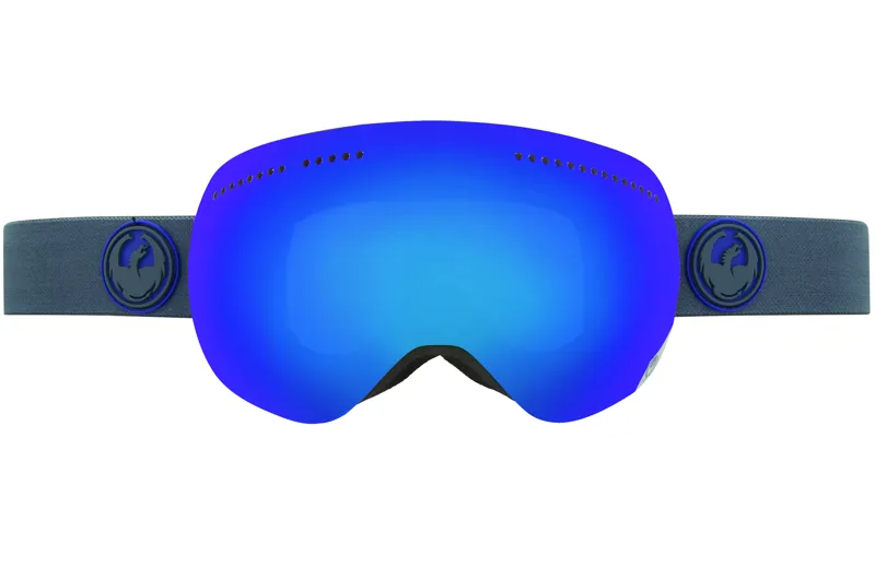 Dragon APX Goggles Carbon/Dark Smoke Blue Lens Plus Spare Lens