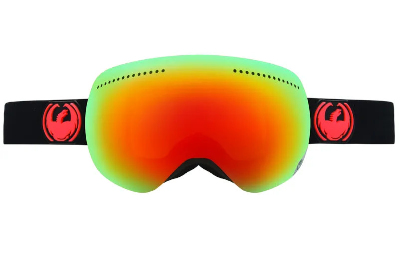 Dragon APX Goggles Jet/ Red Ion Lens Plus Spare Lens
