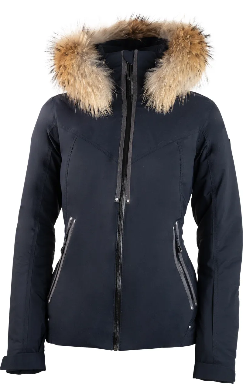 fur collar ski jacket