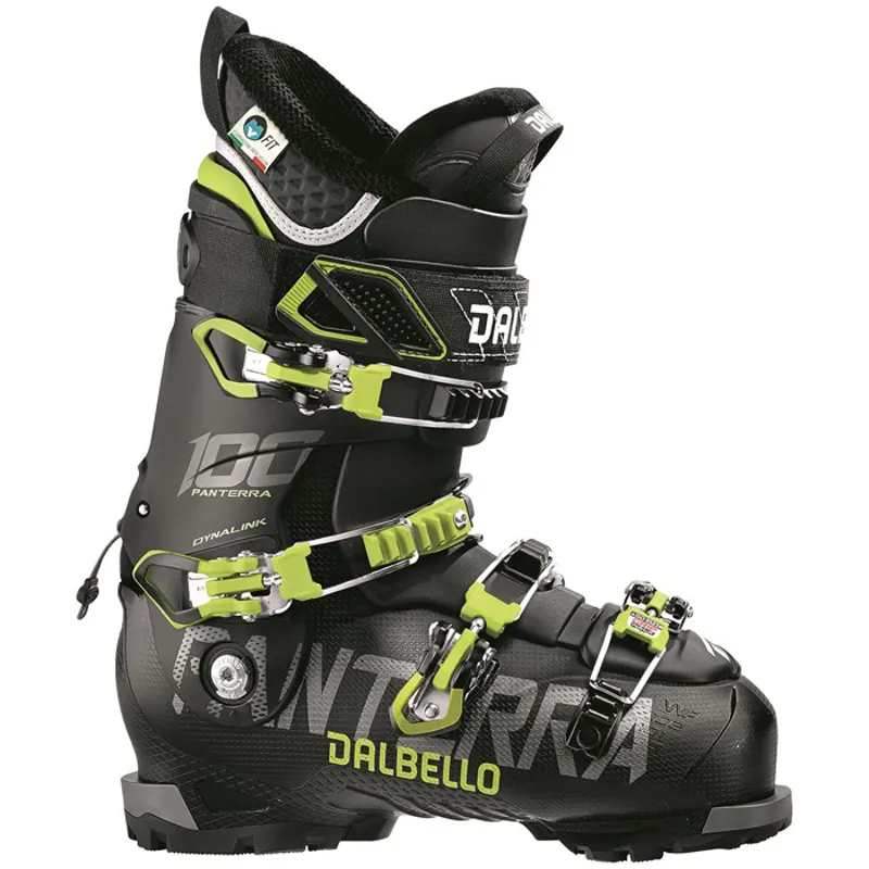 Dalbello Panterra 100 MS Mens All Mountain Ski Boots Black/Acid Yellow