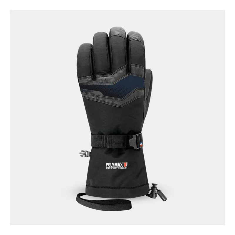 navy blue ski gloves
