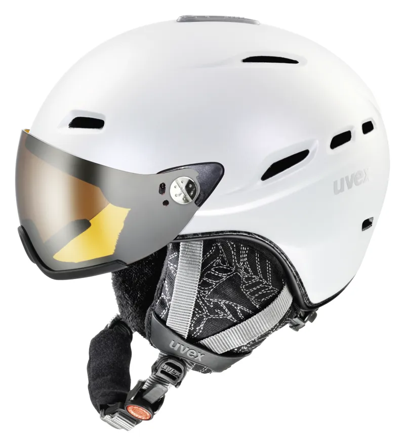 Uvex 200 Visor Ladies Ski Helmet Pearl