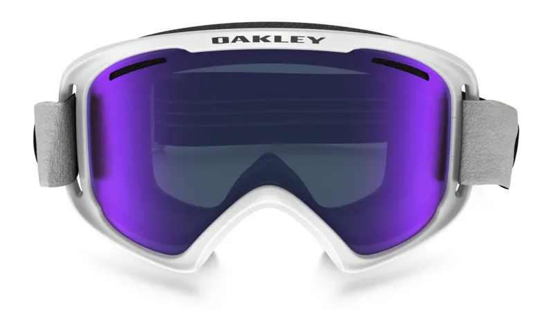 Oakley O2 XL Ski Snowboard goggles White / Violet Iridium Lens