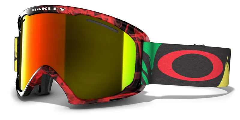 Oakley 02 XL Ski Goggles Burned Rasta 