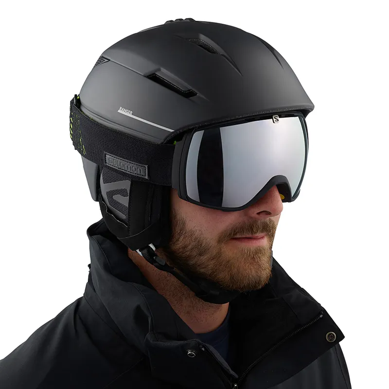 2021 Salomon Pioneer Custom Air MIPS Mens Ski Helmet Black