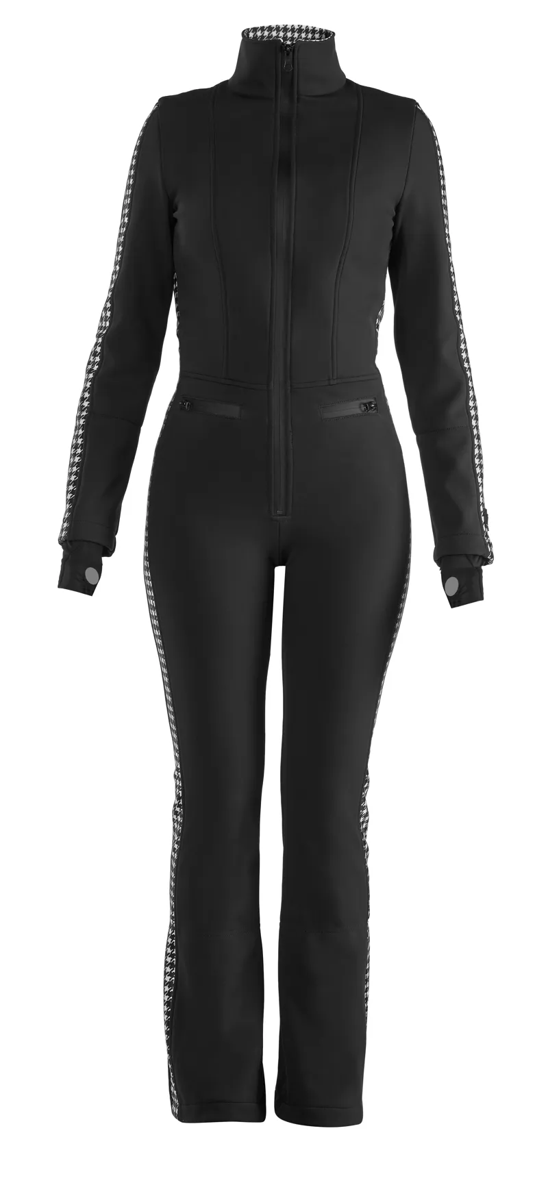2023 Tonini Angela Womens ski suit black/check/dogtooth
