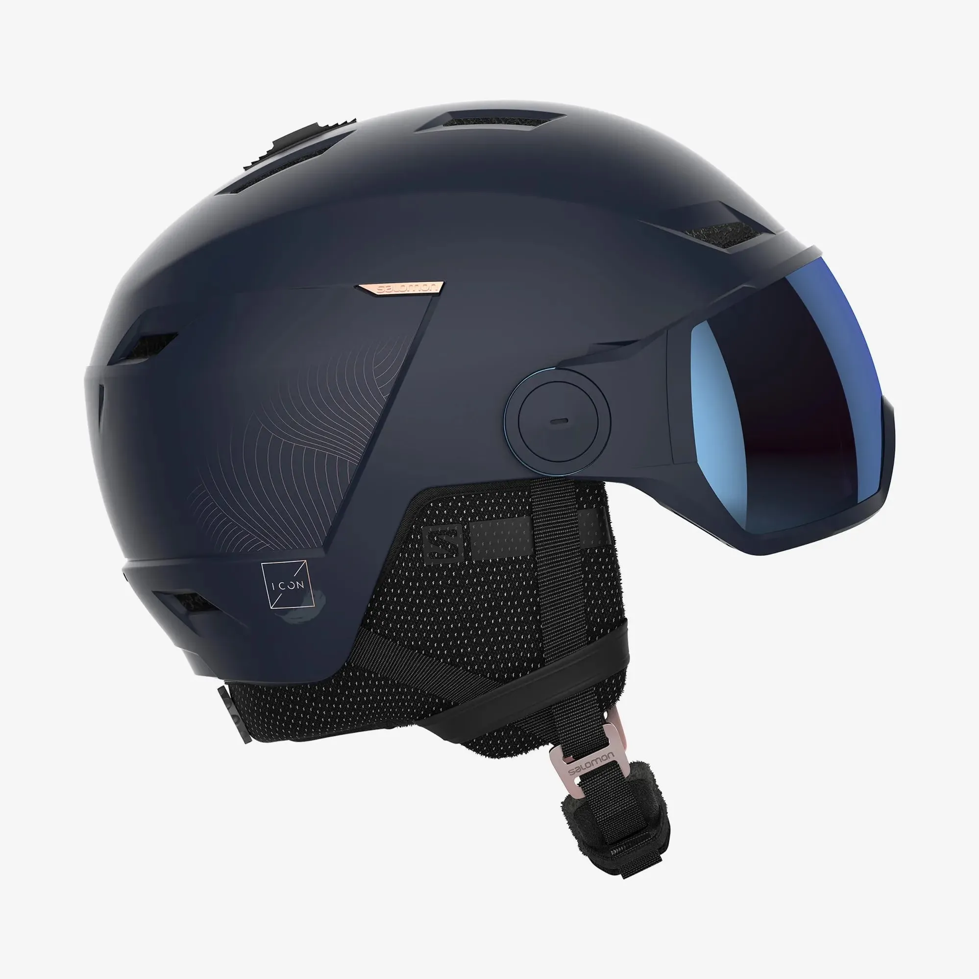 ladies salomon ski helmet Sight mould and injected shell blends safety and durability Salomon Icon Origins Helmet Steel