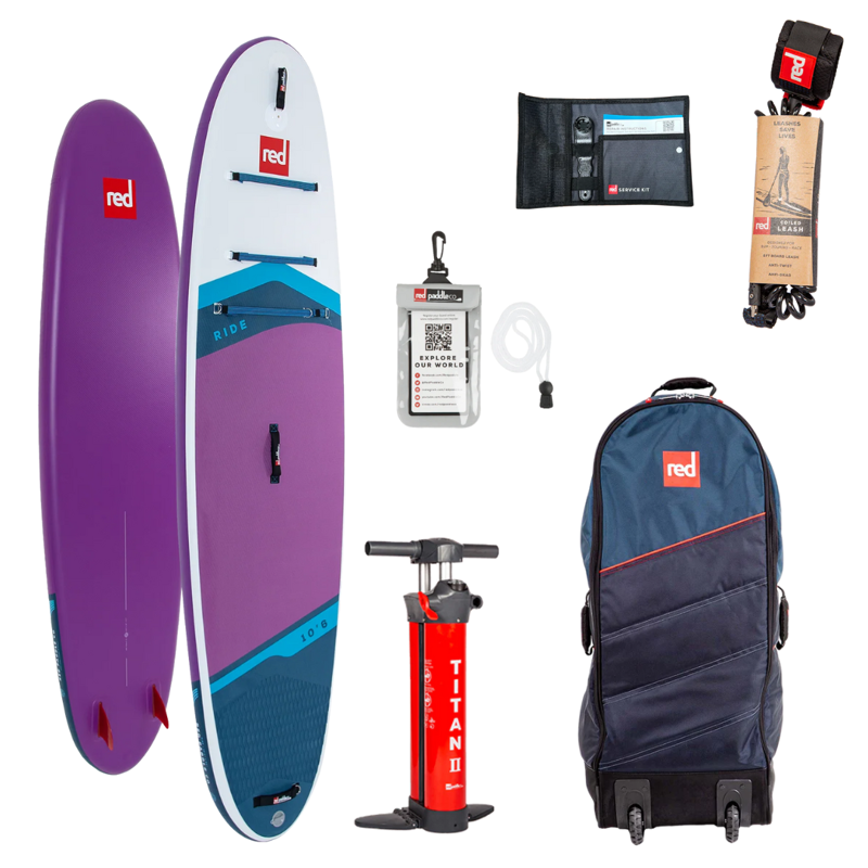 2026 Red Paddle Co 10.6 Ride Paddleboard Purple Set