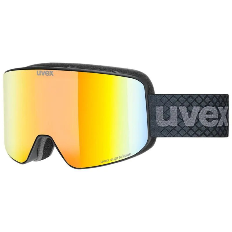 2026 Uvex Pyrit ski goggles black red