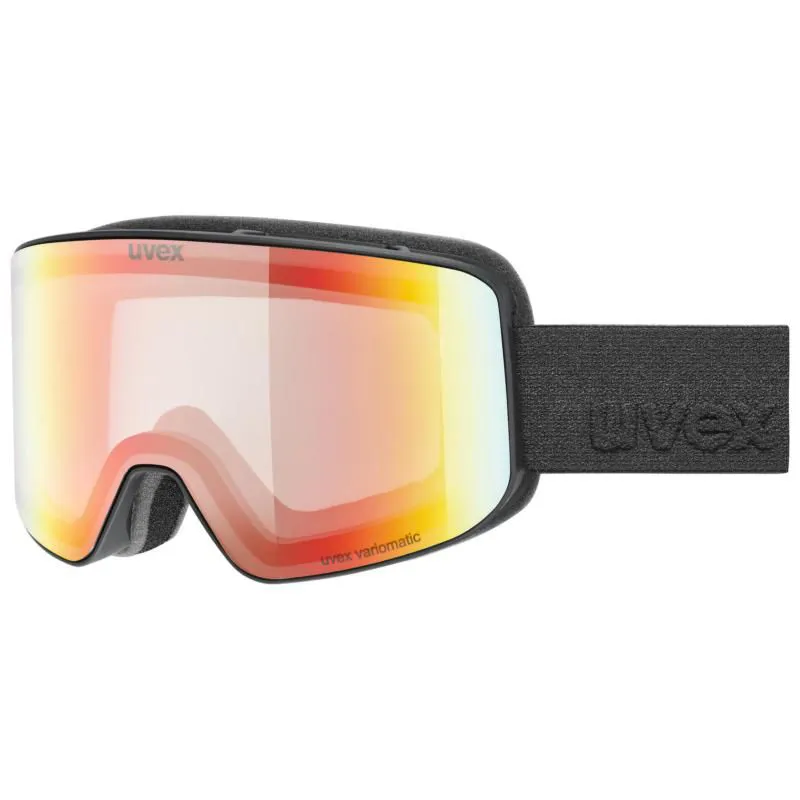 2026 Uvex Pyrit Vario ski goggles black rainbow