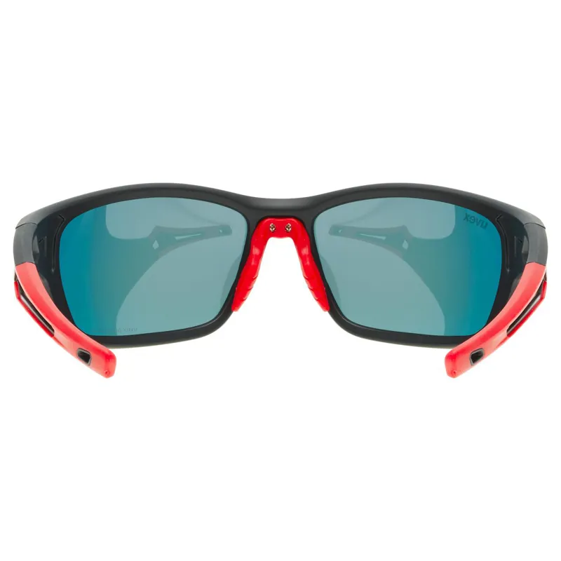 2026 Uvex 232 polarised sunglasses black/red lens-2