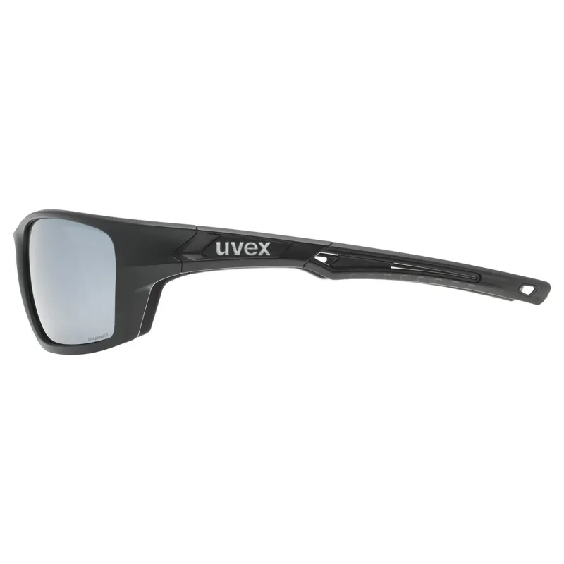 2026 Uvex 232 polarised sunglasses black/silver lens-3