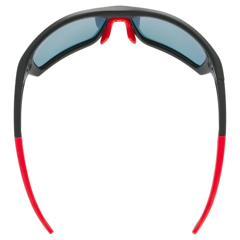 2026 Uvex 232 polarised sunglasses black/red lens-4