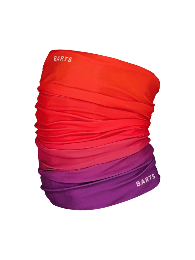 2027 Barts Multicol Neckwarmer Dip Dye Neck Red
