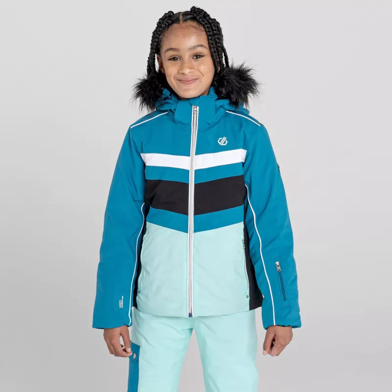 2022 Dare 2b Belief kids ski jacket teal-1