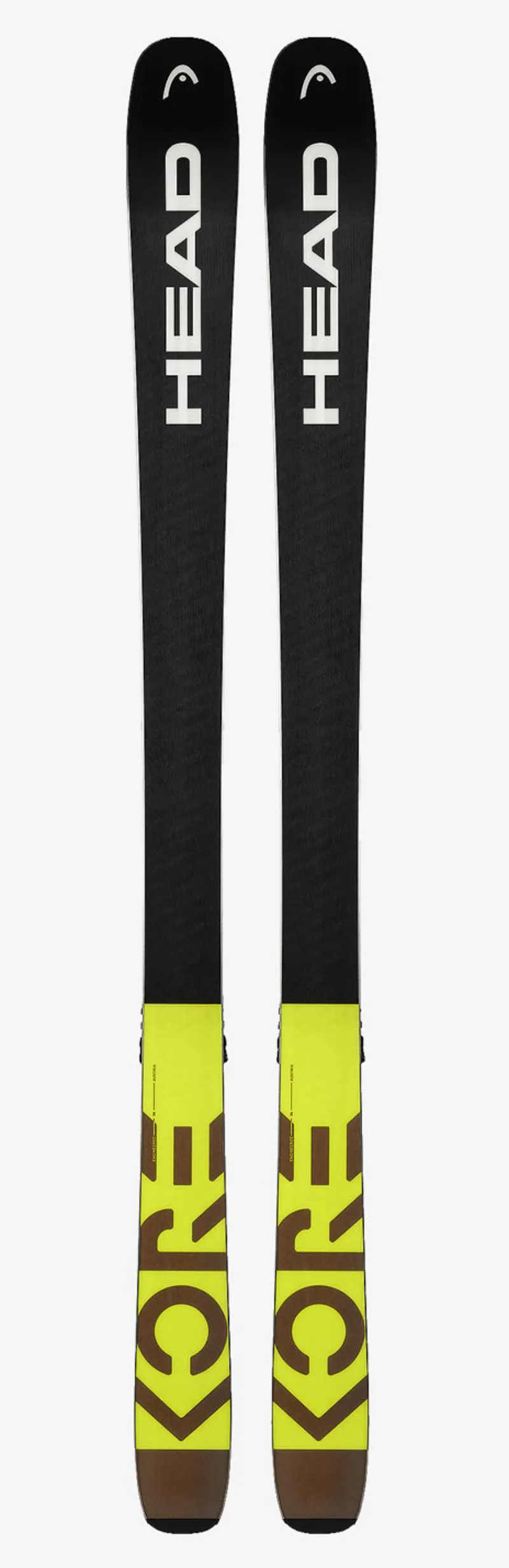 美品　HEAD KORE 93 177cm Tyrolia ATTACK14 Head, Kore 93 + Attack 14 GW (2021-2022) skis grey, yellow at