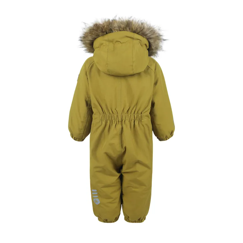 2023 Color kids cute kids snow suit mustard-1