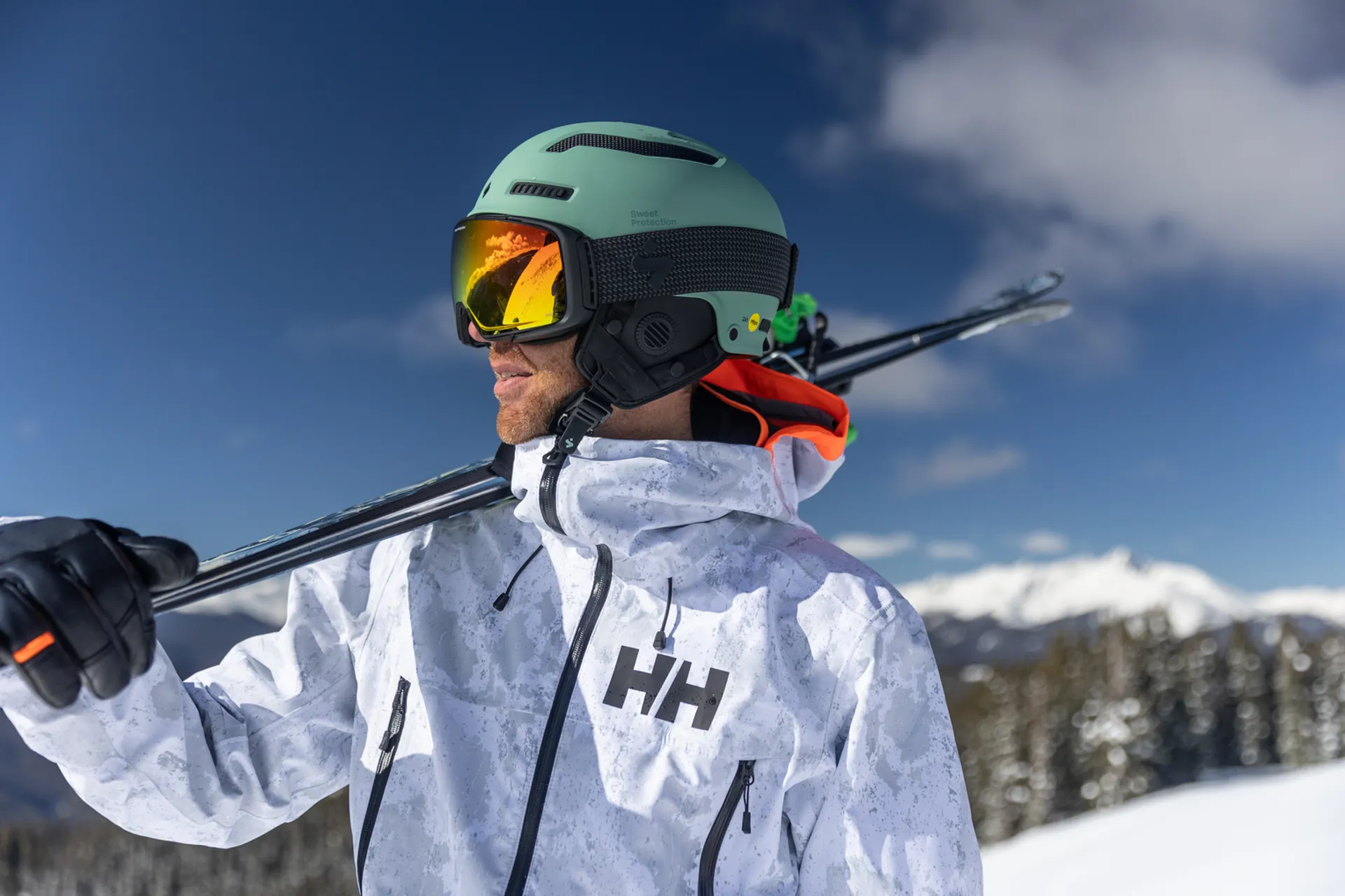 2025 Helly Hansen Sogn Shell 2.0 ski jacket snow camo