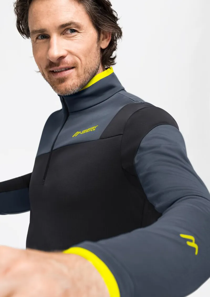 2023 Maier Soberg mens midlayer black/ombre blue-2