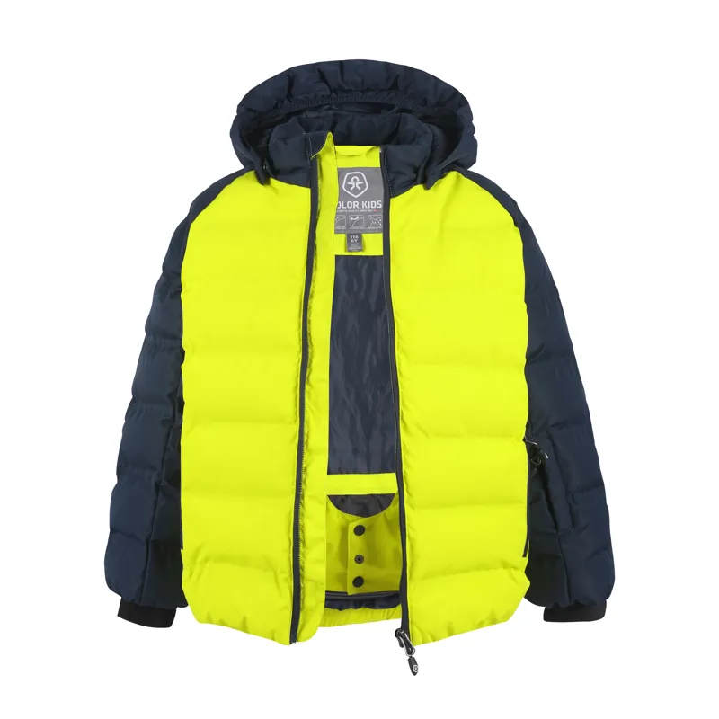 2023 Color kids puffer kids ski jacket sulphur spring-2