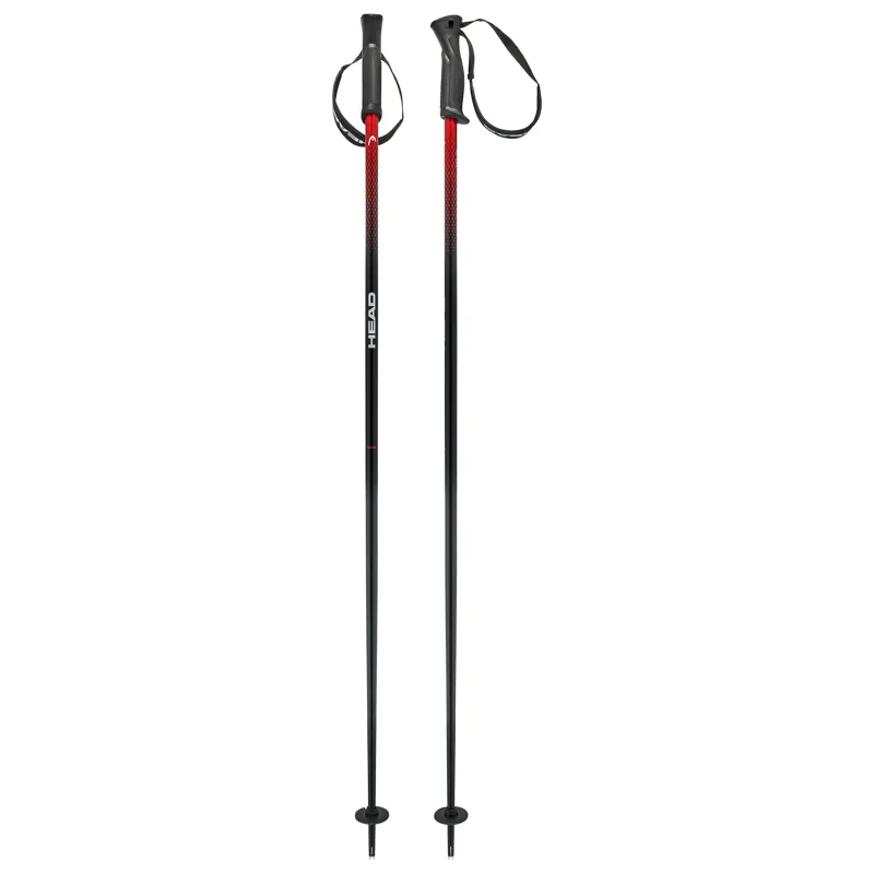 2025 Head Frontside ski poles black/red