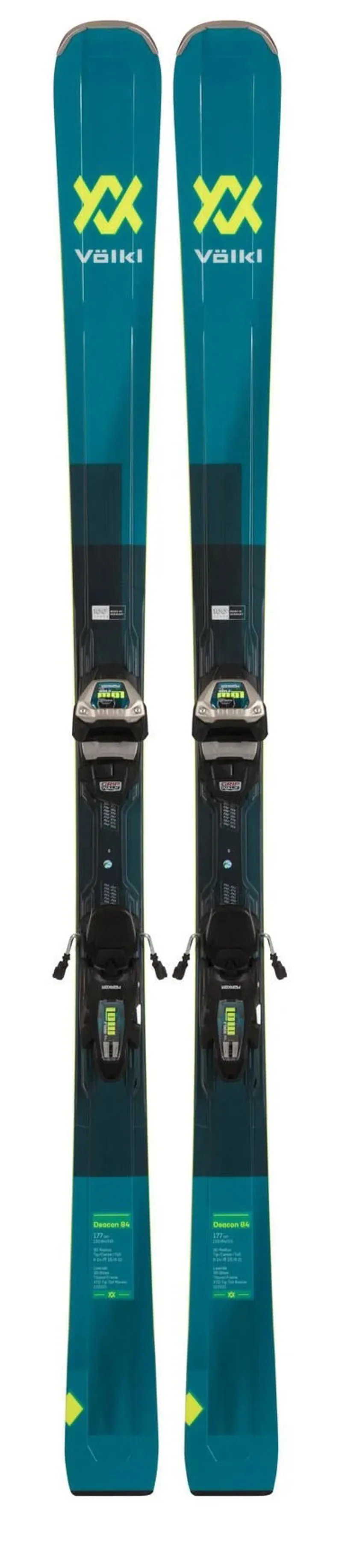 2023 Volkl Deacon 84 skis + lowride XL13 FR GW bindings