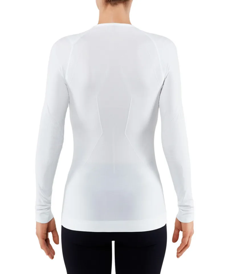 2024 Falke Crew Womens Top Base Layer White-1