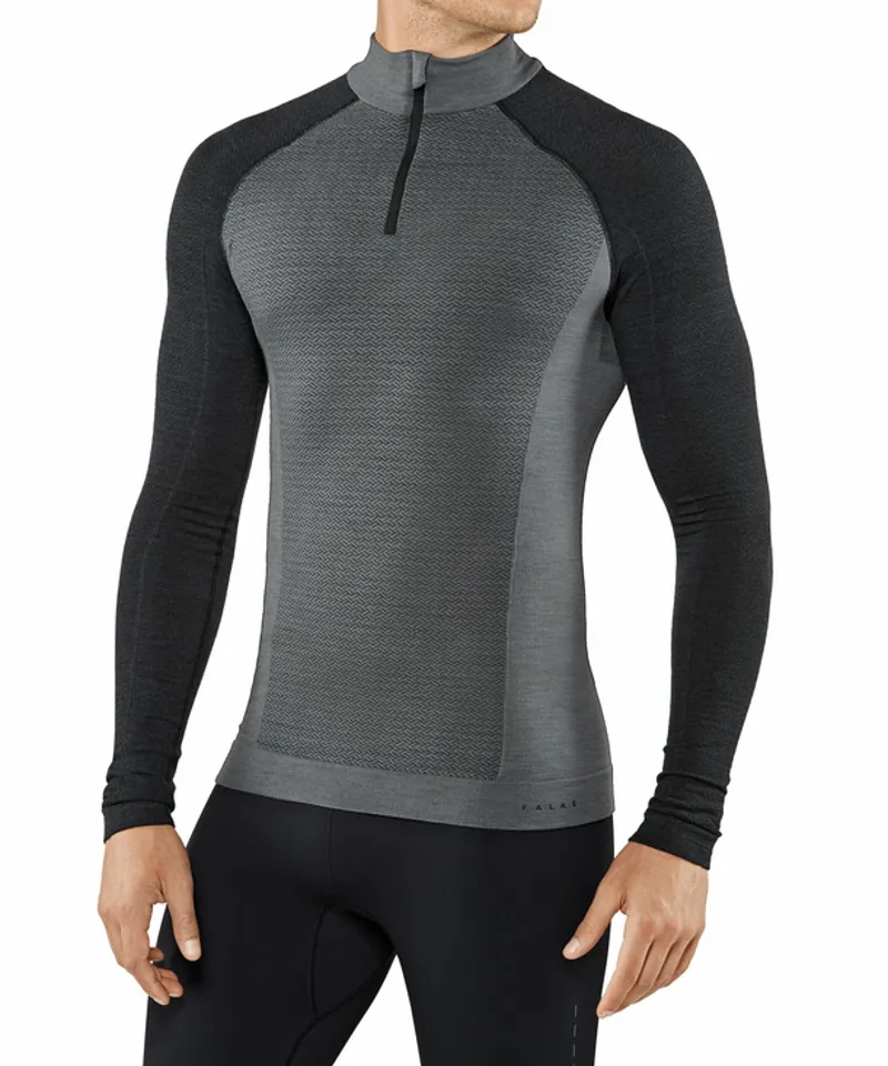 2021 Falke Trend Mens Base Layer Top Heather