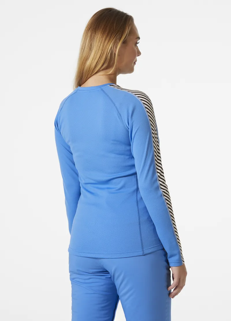 2024 Helly Hansen Lifa Active stripe Womens base layer top ultra blue-3