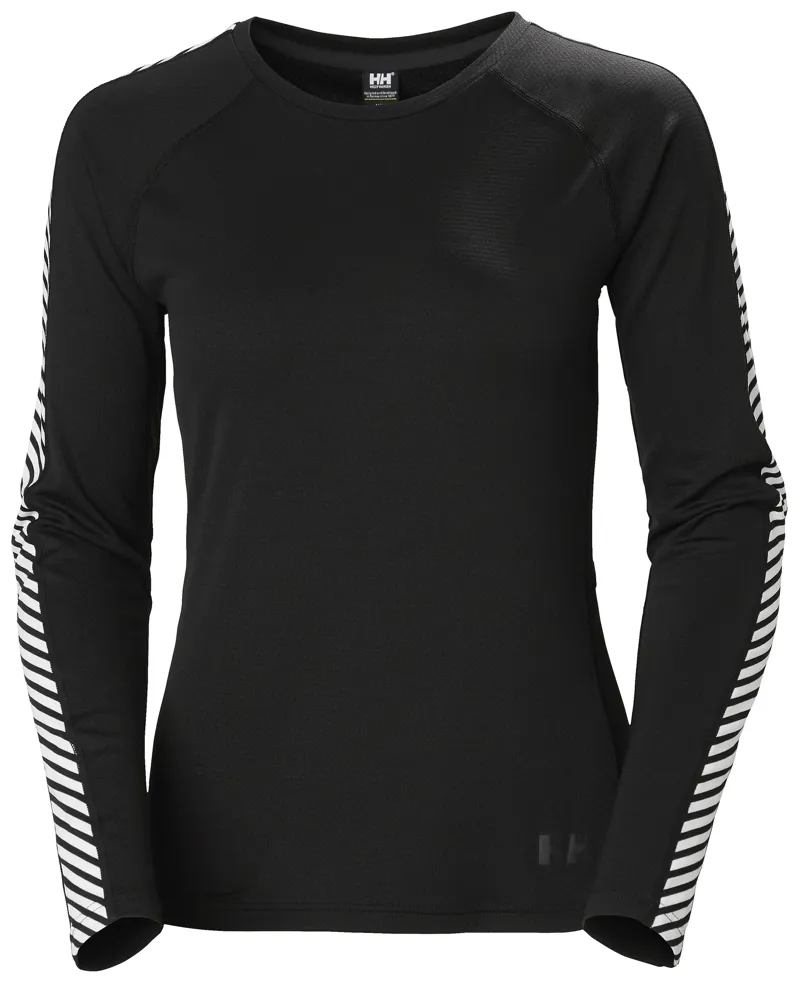 2025 Helly Hansen Lifa Active stripe Womens  base layer top black