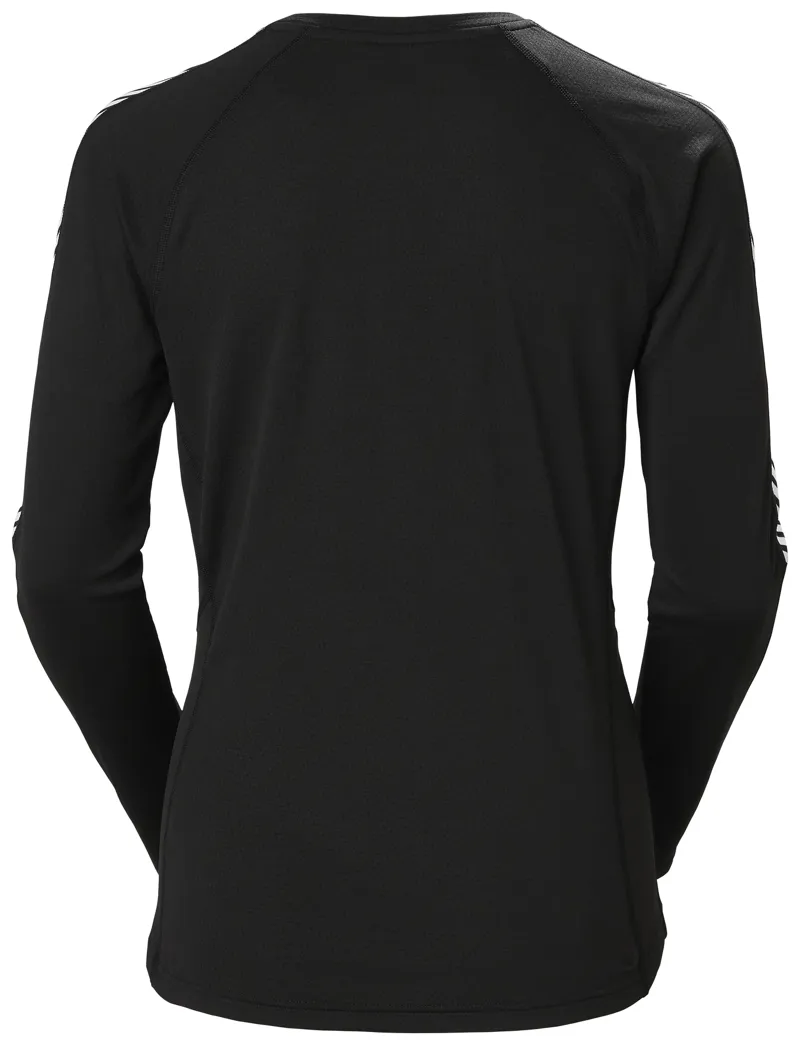 2025 Helly Hansen Lifa Active stripe Womens  base layer top black-1