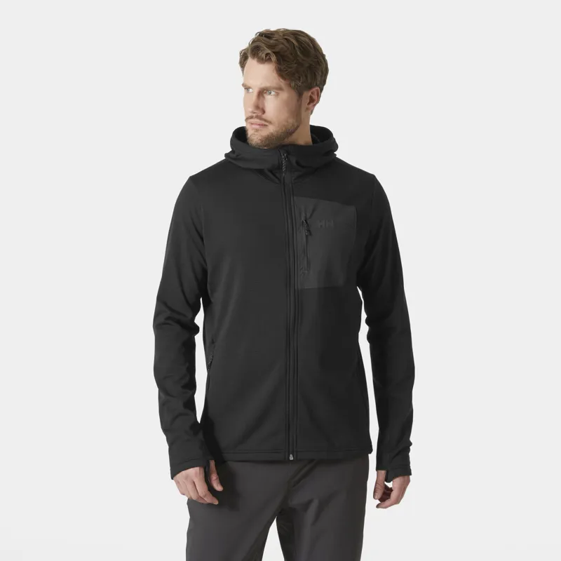 2026 Helly Hansen Versalite 1/2 zip hooded midlayer black-2