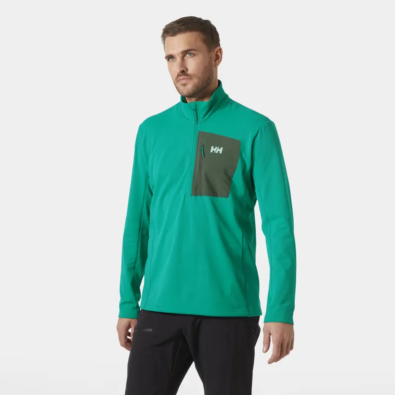 2026 Helly Hansen Versalite 1/2 zip midlayer green-2