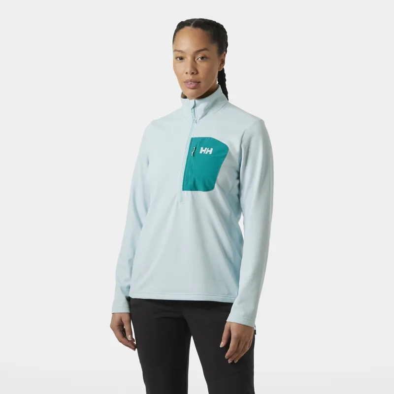 2026 Helly Hansen Versalite 1/4 zip women's midlayer pale blue-2