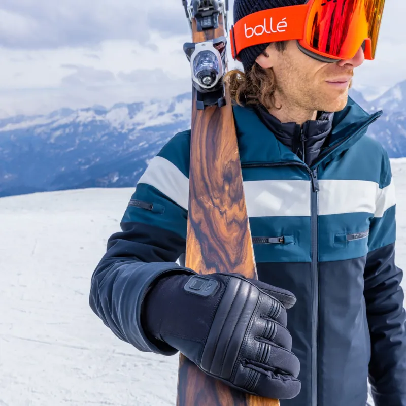 2025 Racer Connectic 5 heated ski gloves black-4