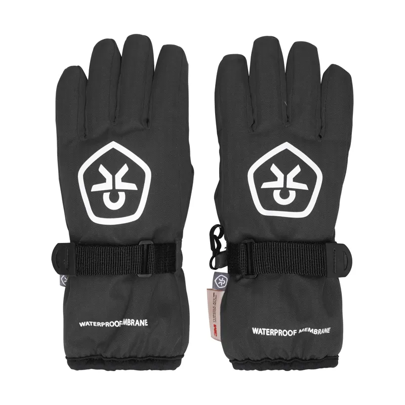 2026 Color kids jr kids ski gloves black