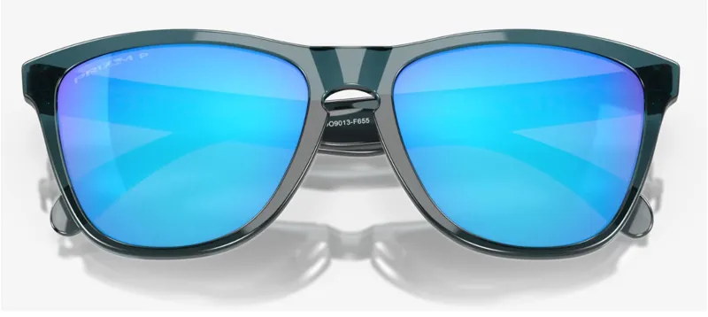 2025 Oakely Frogskins Crystal Black/Prizm Sapphire Polar Sunglasses-5