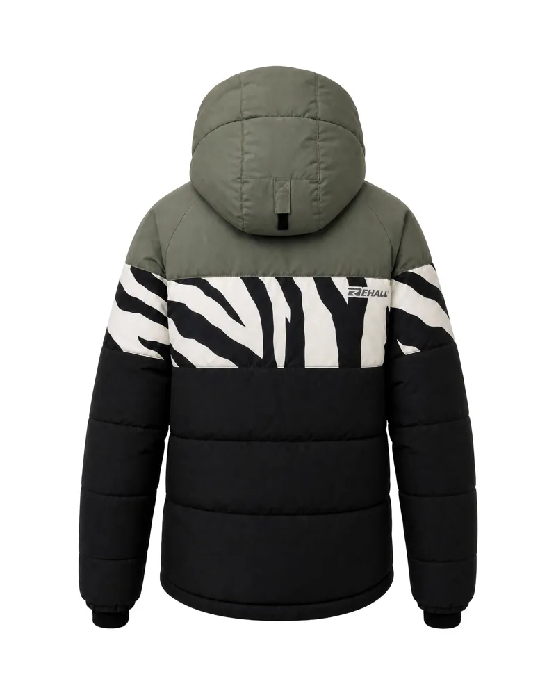 2027 Rehall Nady Womens Ski Jacket Tiger Stripes Black-1
