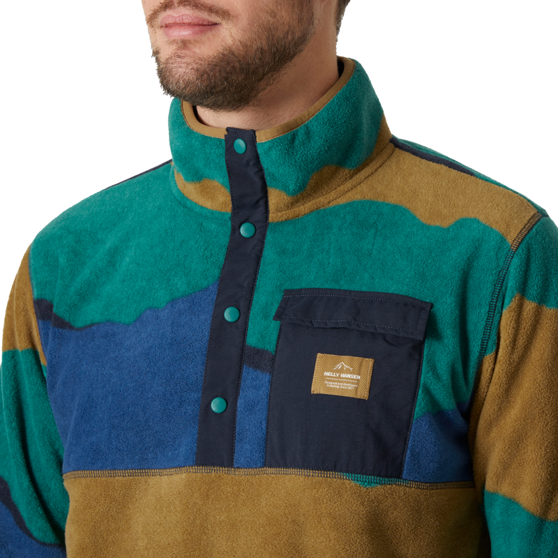 2025 Helly Hansen Maridalen Fleece men's midlayer emerald-4