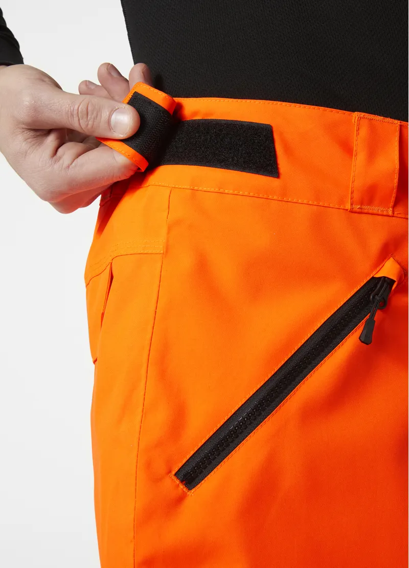 2025 Helly Hansen Sogn cargo ski pants neon orange-4